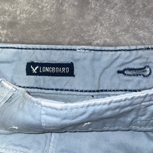 MENS SIZE 28 AMERICAN EAGLE LONGBOARD SHORTS - BLUE - FLAT FRONT- NWT - Picture 4 of 5
